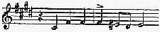 [Notenbeispiel S. 306, Nr. 3: J.S. Bach, Wohltemperiertes Klavier I, Fuge cis-moll, BWV 849]